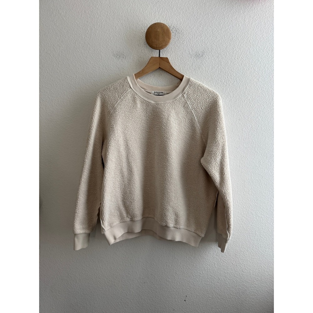 perfectwhitetee Ziggy Reverse Fleece Shrunken Crewneck Sweatshirt Size Medium